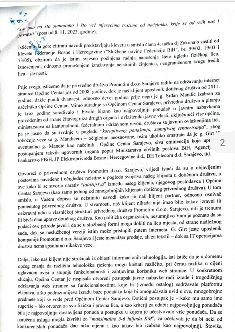 Girt: Lov na vještice u Centru i neistine iznesene na moj račun - slika 2
